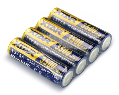 Изображение Xtar 4 x baterie litowe AA / R6 3500mAh Ultra Lithium