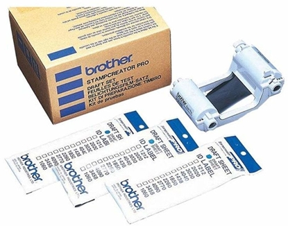 Изображение Zestaw do maszyny stemplujcej Brother Czarny