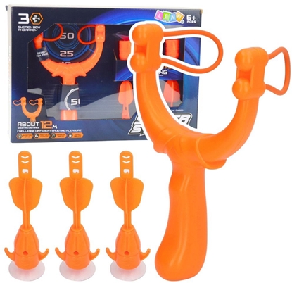 Attēls no Zestaw Do Strzelenia Gra Zrcznociowa Proca Strzaki Z Przyssawkami 3 szt. EDUKAMP