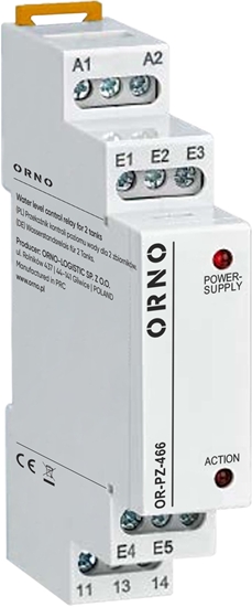 Picture of 1 moduowy przekanik kontroli poziomu wody dla 2 zbiorników 24-240VAC/DC,OR-PZ-466