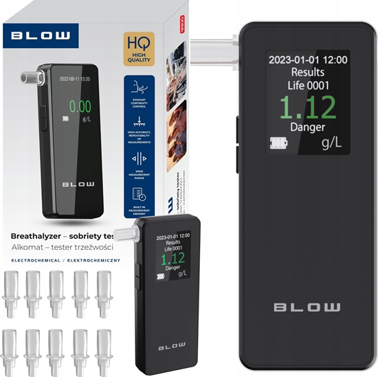 Picture of 4World BLOW ALKOMAT-TESTER TRZEWOCI BLOW 9900 BLACK