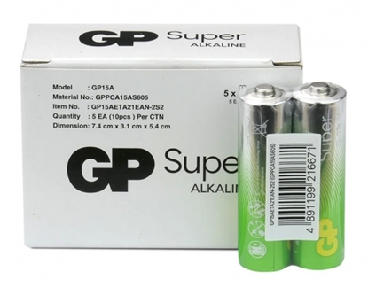 Picture of AA LR6 baterijas | 1.5V GP G-Tech Alkaline baterijas cena par 10 gab.