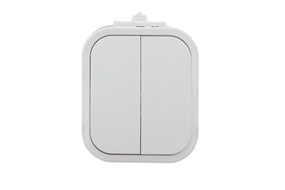 Picture of Abex cznik 2-klawiszowy wiecznikowy natynkowy IP44 biay B2