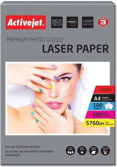 Picture of Activejet Papier fotograficzny do drukarki A4 (AP4-200G100L)