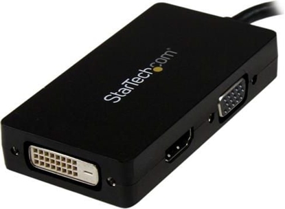 Attēls no Adapter AV StarTech DisplayPort - HDMI - D-Sub (VGA) - DVI-D czarny (DP2VGDVHD)
