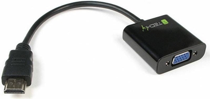 Attēls no Adapter AV Techly HDMI - D-Sub (VGA) + Jack 3.5mm czarny (306493)