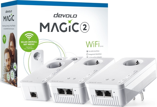 Picture of Adapter powerline Devolo devolo Magic 2 WiFi next Multiroom Kit, Powerline (3 adapters)
