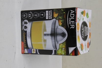 Attēls no SALE OUT. Adler AD 4012 Citrus Juicer, 2 Pressing Cups for Big and Small Citrus Fruits, 40W, Black | Adler Citrus Juicer | AD 4012 | Type  Citrus juicer | Black | 40 W | Number of speeds 1 | DAMAGED PACKAGING
