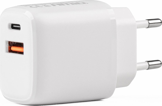 Picture of adowarka AMiO adowarka sieciowa pro-09 usb+usb-c 20w quick charge 230v