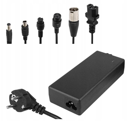 Attēls no ADOWARKA DO HULAJNOGI I POJAZDÓW ELEKTRYCZNYCH 230V AC DC- 42V/2A 84W 6 wtyków DC, 5,5/8/12/17mm GX 9/16mm