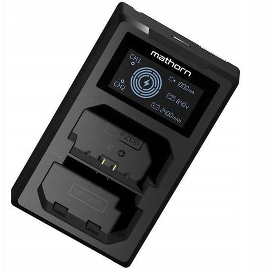 Picture of adowarka dwukanaowa Mathorn MBC-D220 USB-C do Sony NP-FZ100