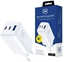 Picture of adowarka sieciowa 3MK Hyper GaN Charger 65W 1xUSB-A 2xUSB-C PD QC4+ biay