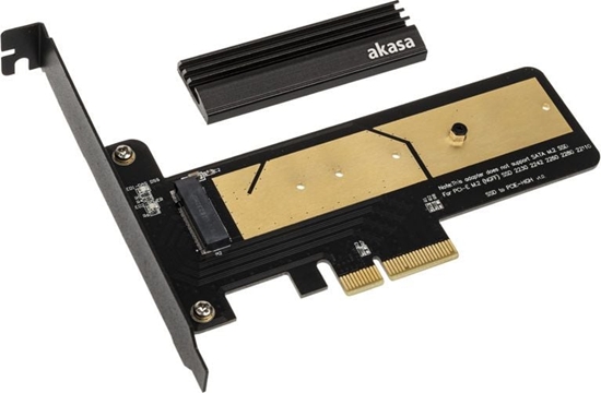 Изображение Akasa Adapter z M.2 X4 do PCI-E 3.0 (AK-PCCM2P-02)