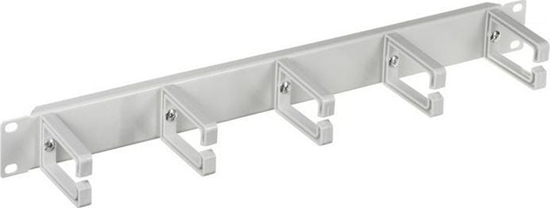 Picture of Alantec Organizator kabli 1U 19" 5 plastikowych uchwytów, szary (PK009S)