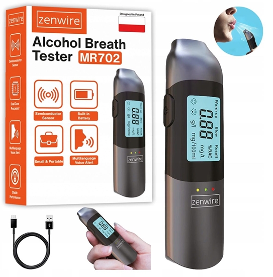 Picture of Alkomat Policyjny Bezustnikowy Profesjonalny Bez Ustnika Akumulator USB-C