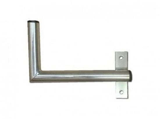 Picture of Antena RTV Iskra Uchwyt antenowy na cian przy oknie z paskiem, prawe mocowanie, cynk galwaniczny, dugo 25cm, rednica 3,2cm