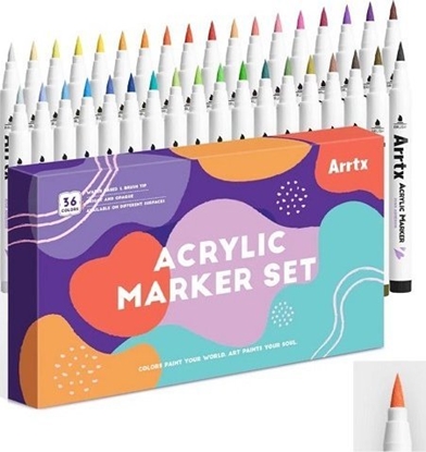 Attēls no ARRTX Markery akrylowe flamastry, 36 spalwów