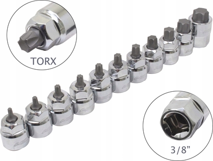 Изображение ASTA LOW PROFILE SOCKETS - TORX 3/8" ON RAIL
