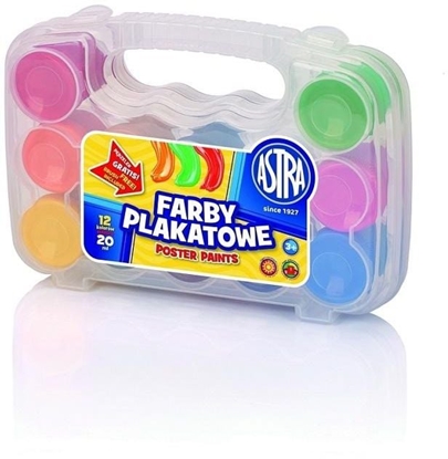 Attēls no Astra Farby plakatowe 12/20ml walizka