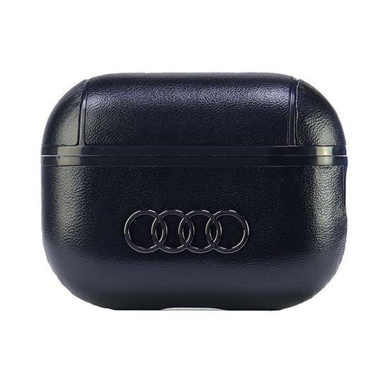 Изображение Audi Audi Leather Big Logo AirPods Pro 2 cover black/black AU-APP2-GT/D3-BK