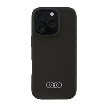 Изображение Audi Audi Silicone Case iPhone 16 Pro 6.3" black/black hardcase AU-LSRIP16P-Q3/D1-BK