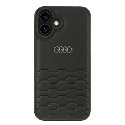Изображение Audi Audi Synthetic Leather iPhone 16 Plus 6.7" black/black hardcase AU-TPUPCIP16M-GT/D2-BK