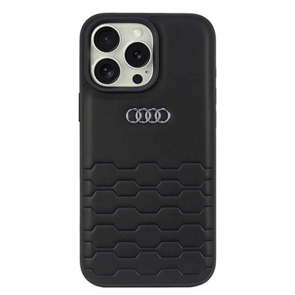 Изображение Audi Audi Synthetic Leather iPhone 16 Pro Max 6.9" black/black hardcase AU-TPUPCIP16PM-GT/D2-BK