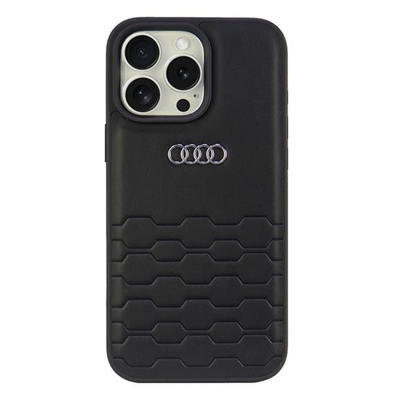 Изображение Audi Audi Synthetic Leather iPhone 16 Pro Max 6.9" black/black hardcase AU-TPUPCIP16PM-GT/D2-BK