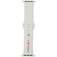 Изображение Audi Audi Sport Red Logo Silicone Watch Strap for Apple Watch 44 / 45 / 46 / 49 mm - white