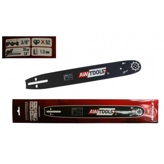 Picture of AWTools Prowadnica do piy 35cm 14" 1,3mm 0,050" 3/8" do CS450 (AW80050)