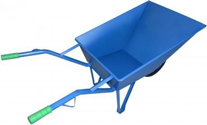 Изображение AWTools Taczka budowlana 85 L niebieska z oson koa