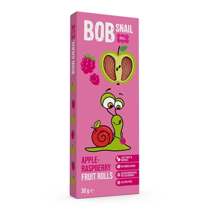 Attēls no Ābolu un aveņu rullīši BOB SNAIL, 30g