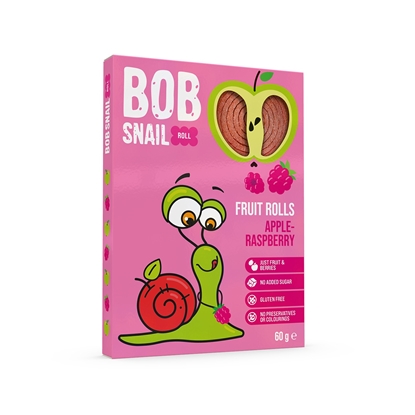 Attēls no Ābolu un aveņu rullīši BOB SNAIL, 60g