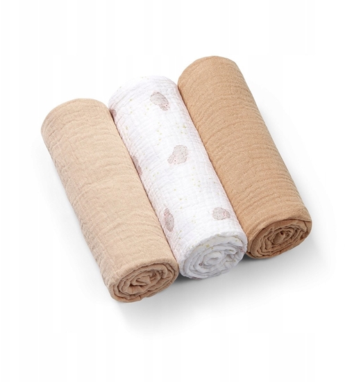 Изображение BABY ONO 828/02 PIELUSZKI mulinowe marszczone super mikkie beowe