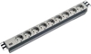 Picture of Bachmann 19" socket strip 9-way, without switch, Aluminium