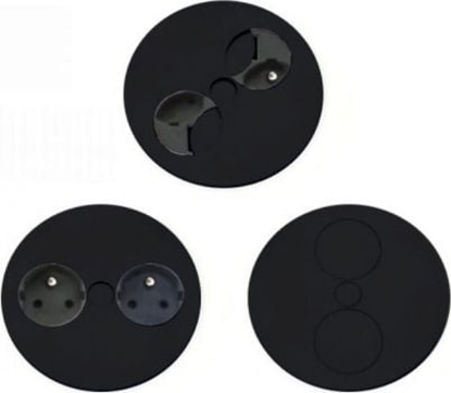 Picture of Bachmann Bachmann Twist zestaw gniazd wpuszczanych 2xUTE czarny