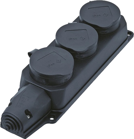 Picture of Bachmann distributor socket outlet 3xCEE7/3, 3x earthing contact IP44