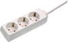 Picture of Bachmann SELLY socket strip 3x earthing contact, white, 3 m