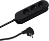 Picture of Bachmann SMART socket strip 3x protective contact, screwed, black, 1.5 m