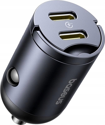 Picture of Baseus Mini adowarka samochodowa Tiny Star 2C 30W Czarny