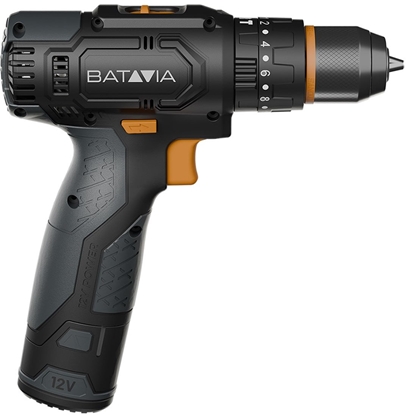 Attēls no Batavia 12V combi drill 2.0 set (1 x battery 2Ah / 1 x USB charging cable)