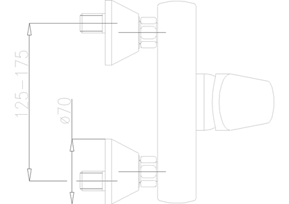 Picture of Bateria prysznicowa KFA Ametyst chrom (406-010-00)
