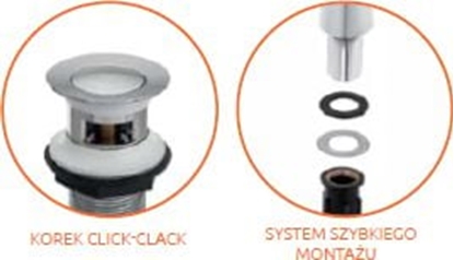 Изображение Bateria umywalkowa Invena Dokos stojca chrom (BU-19-W01)