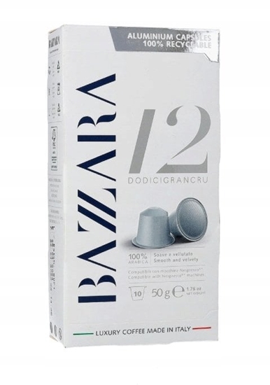 Изображение Bazzara Kapsuki Dodicigrancru do Nespresso 10 sztuk