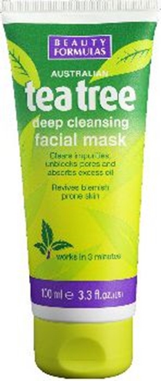 Изображение Beauty Formulas Formulas Tea Tree Maska glinkowa gboko oczyszczajca 100ml