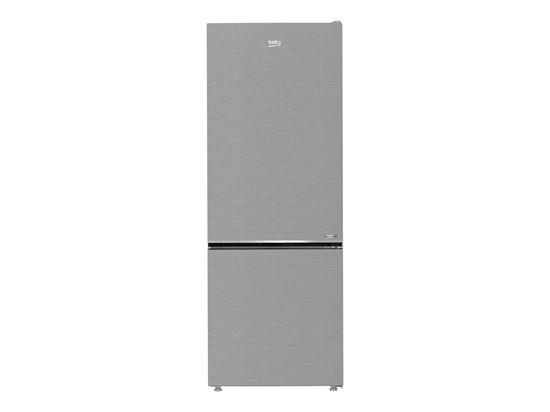 Picture of BEKO Refrigerator | B3RCNE564HXB | Energy efficiency class E | Free standing | Combi | Height 192 cm | No Frost system | Fridge net capacity 340 L | Freezer net capacity 150 L | Display | 39 dB | Stainless steel
