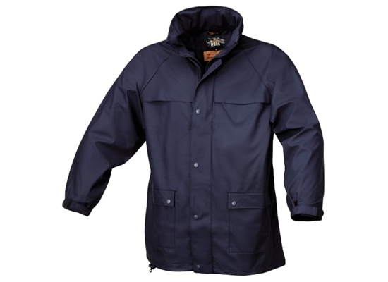 Picture of Beta Tools Kurtka robocza z kapturem wodoodporna PCV niebieska XL (079790004)