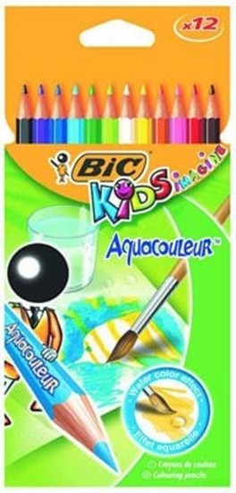 Изображение Bic KREDKI OÓWKOWE BIC KIDS AQUACOULEUR PUDEKO 12 SZT - 8575613