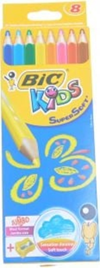 Изображение Bic KREDKI OÓWKOWE BIC KIDS SUPERSOFT PUDEKO 8 SZT + TEMPERÓWKA - 895921