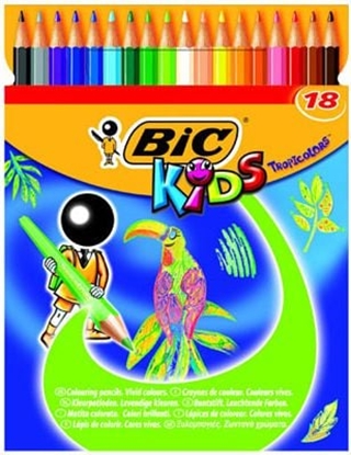 Изображение Bic KREDKI OÓWKOWE BIC KIDS TROPICOLORS2 PUDEKO 18 SZT - 832567